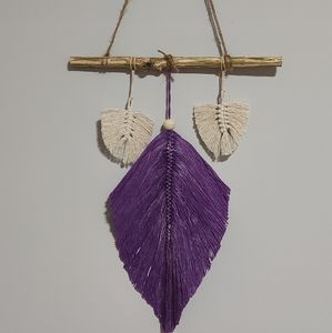 Macrame leaf